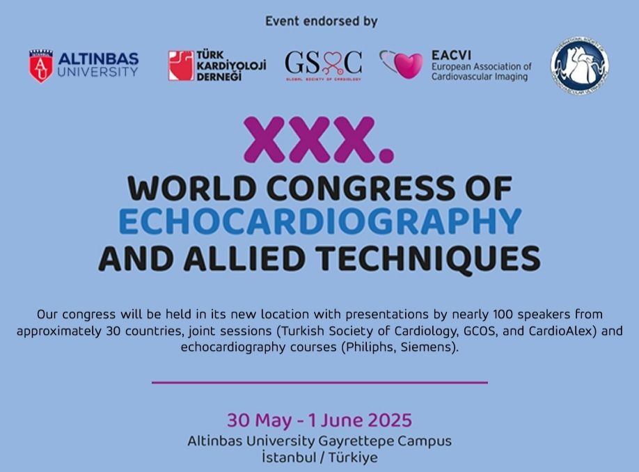 XXX. World Congress of Echocardiography and Allied Techniques